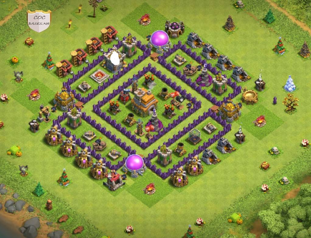 coc th7 base with link