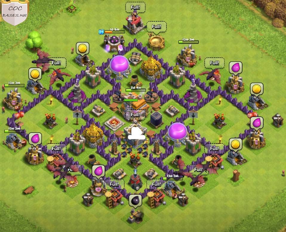 coc th7 farming layout link copy