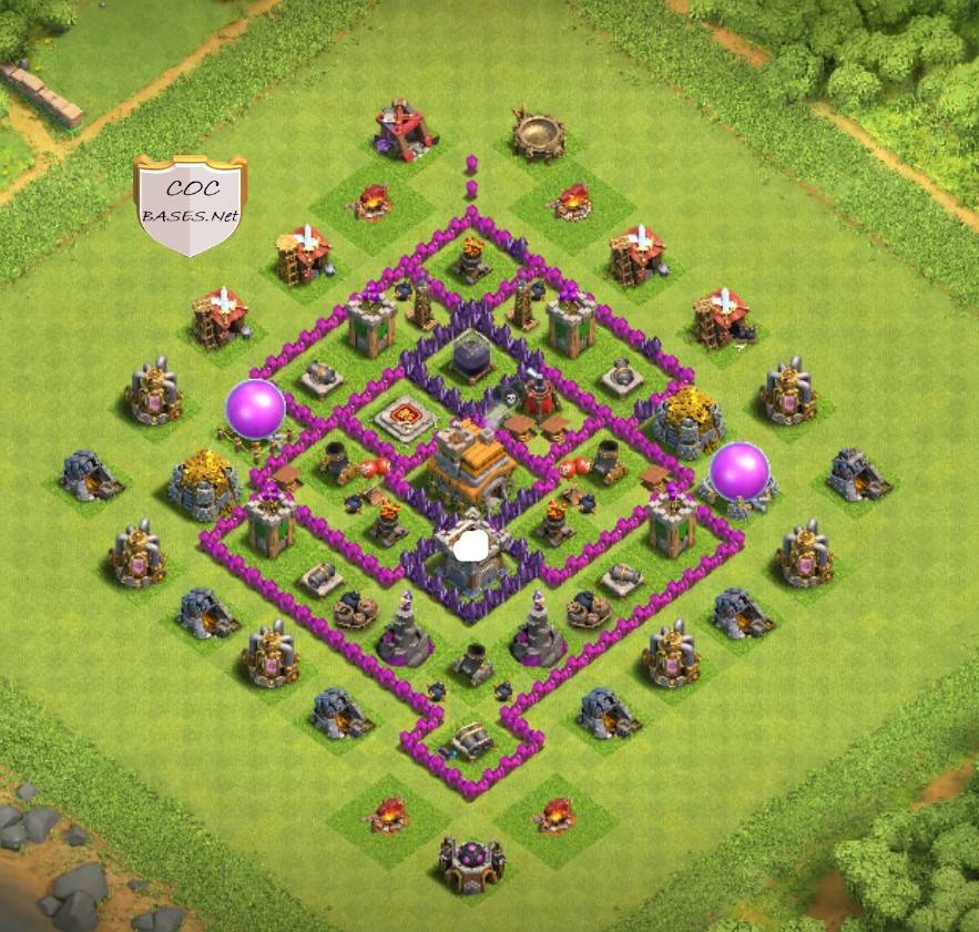 coc th7 new base