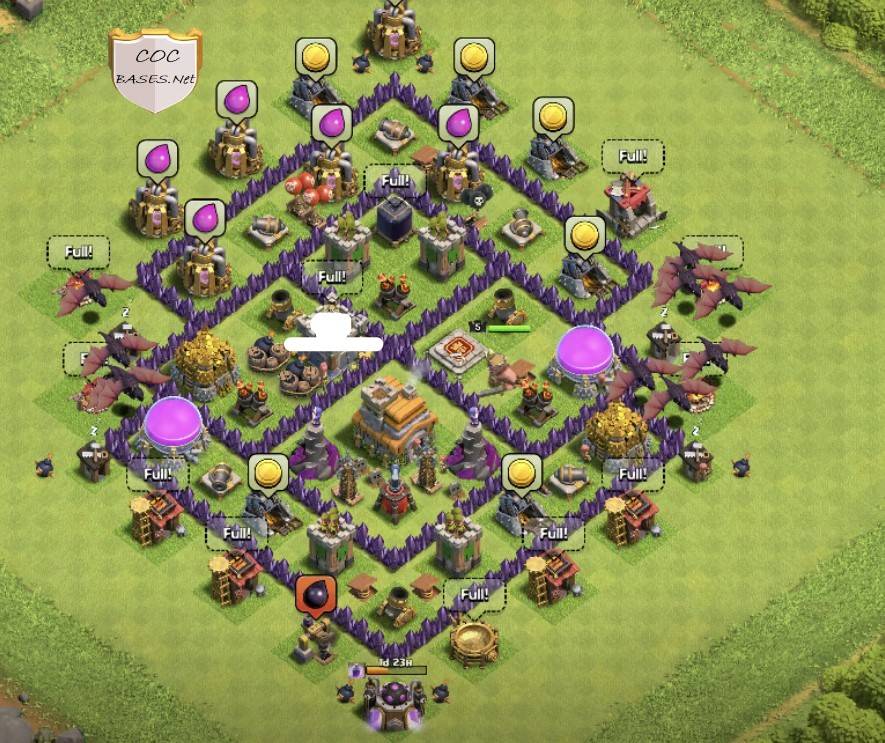 coc th7 trophy base layout link