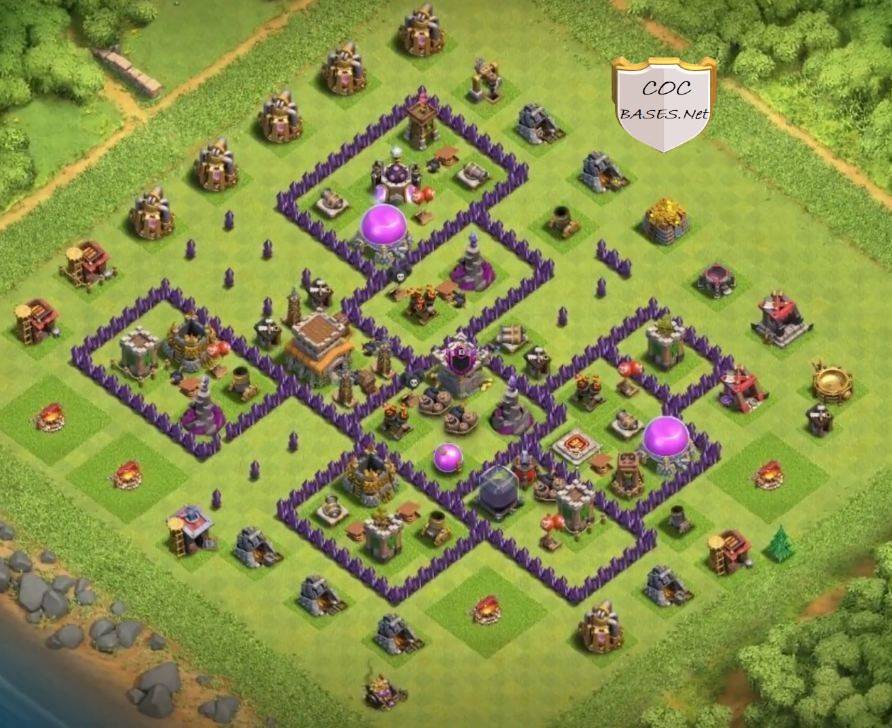 coc th8 new war base