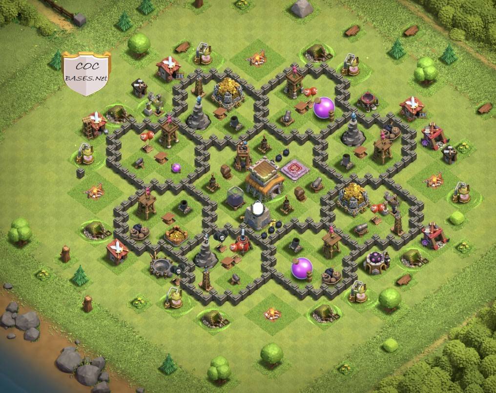 coc th8 village links for clan league