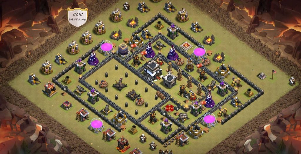 coc th9 trophy base link