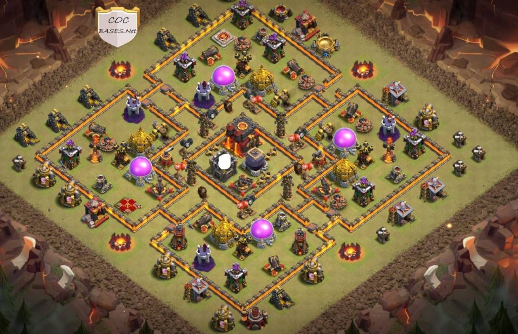 coc town hall 10 hybrid layout design link download