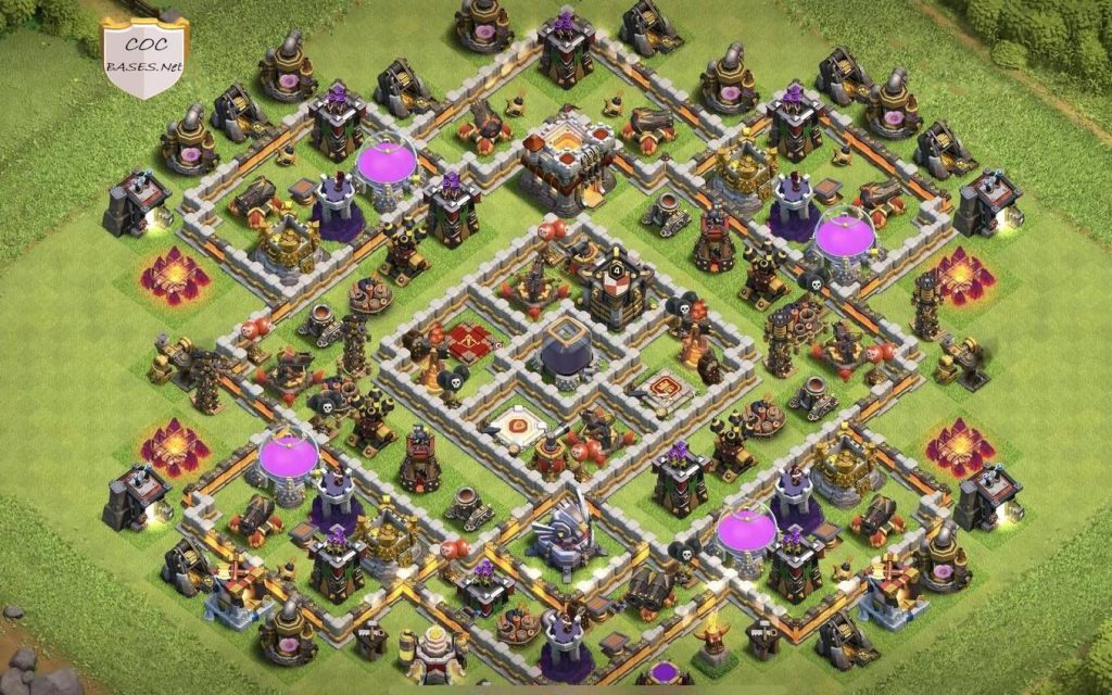 coc town hall 11 trophy base