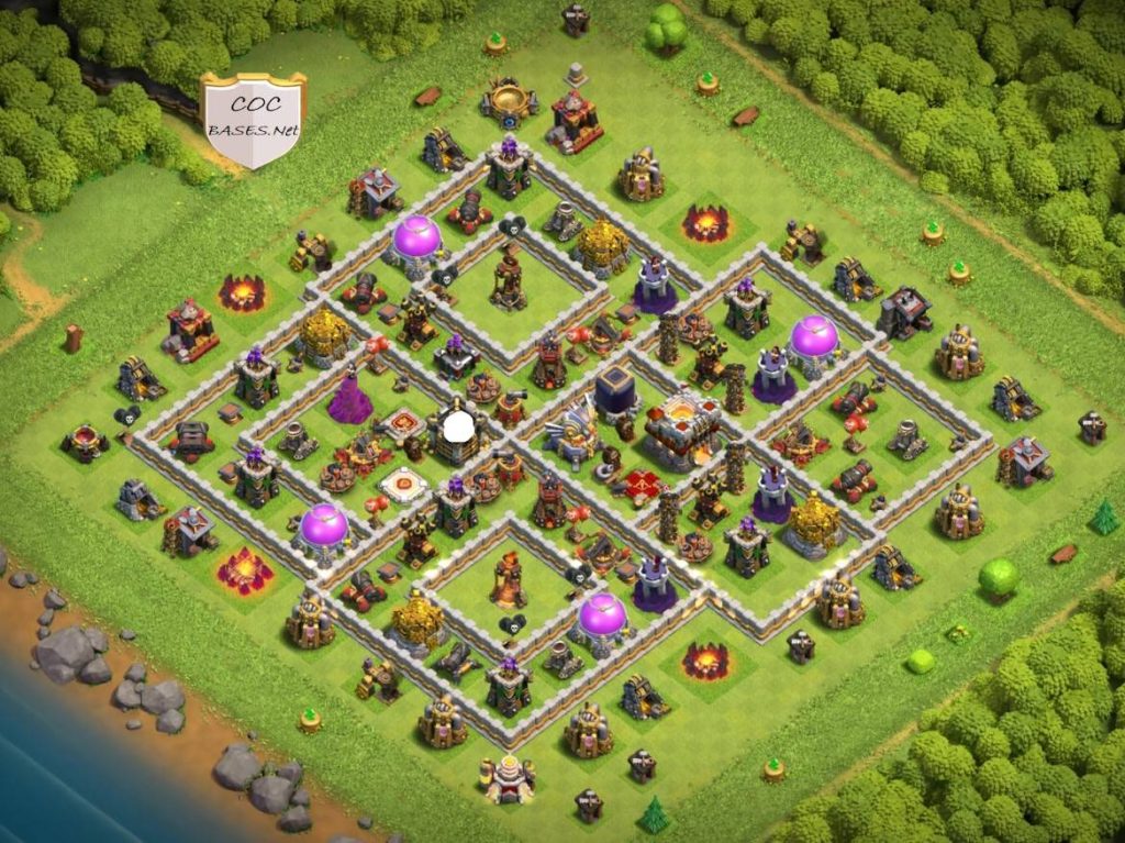 coc town hall 11 trophy layout