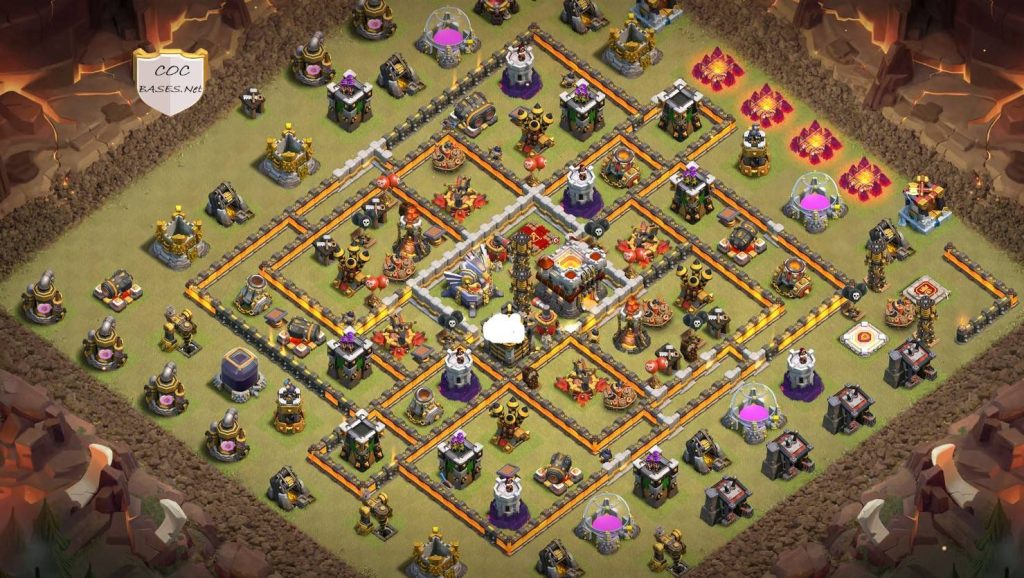 coc town hall 11 trophy layout anti air