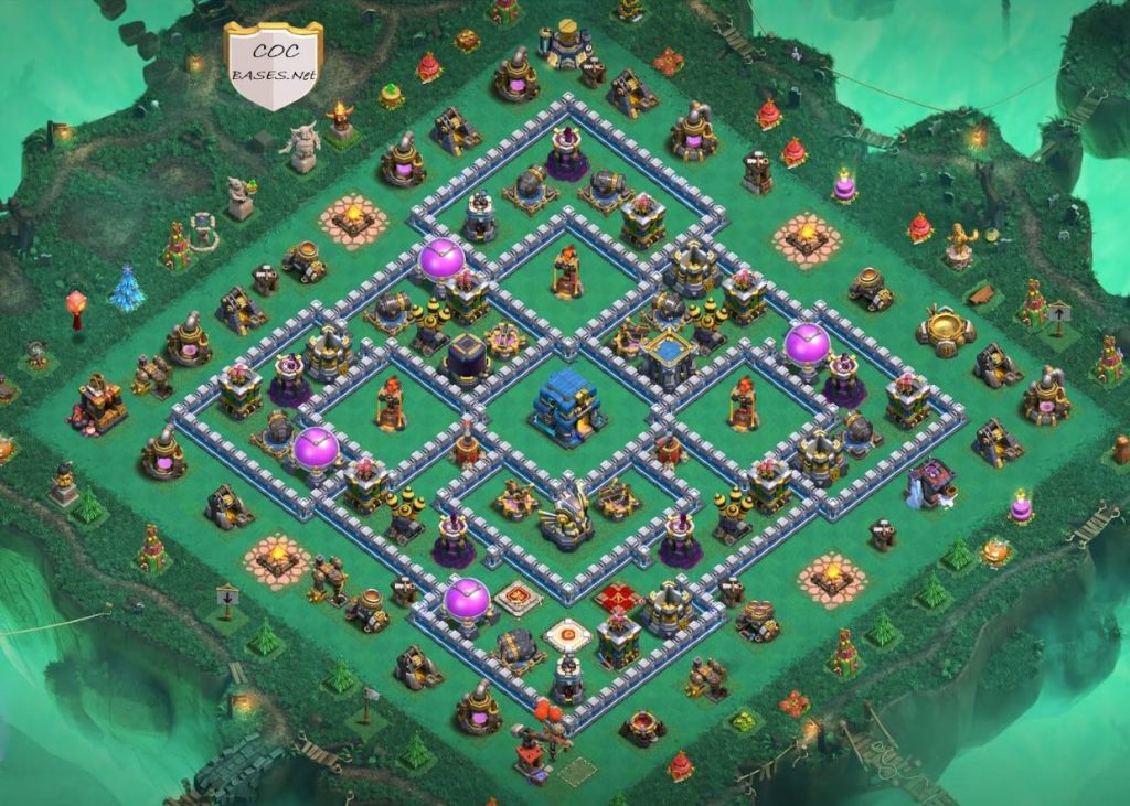 coc town hall 12 hybrid base