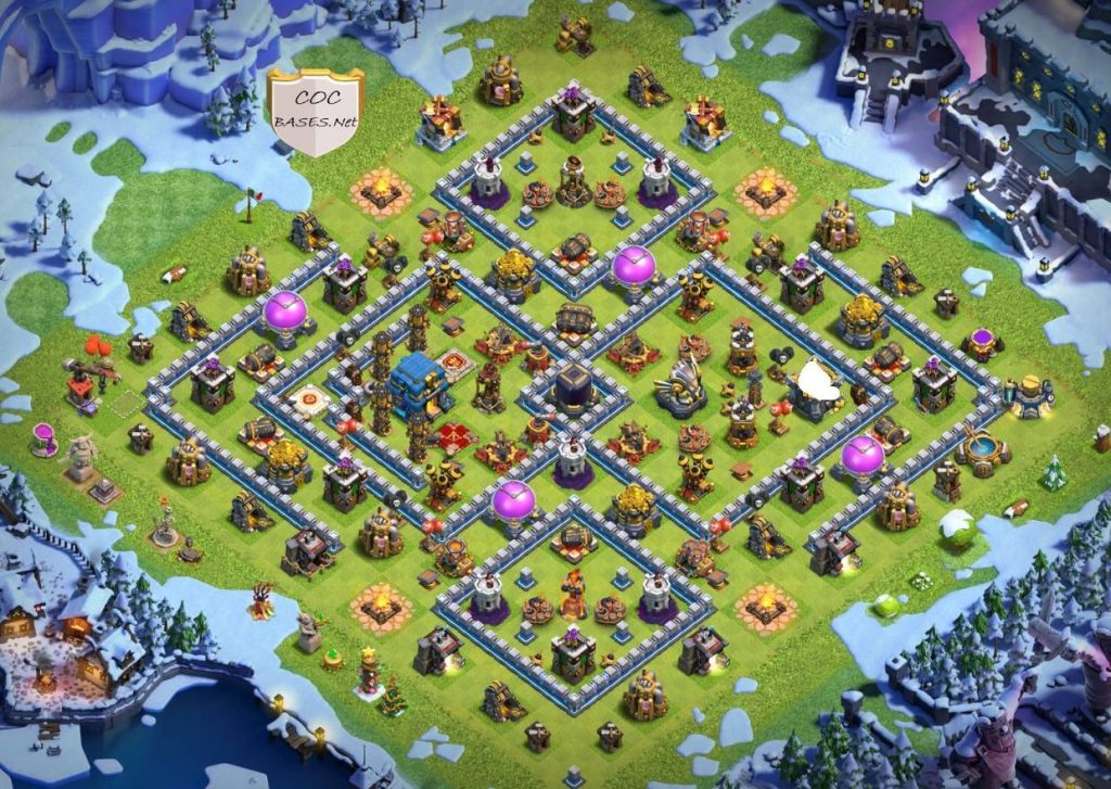 coc town hall 12 hybrid layout design link download