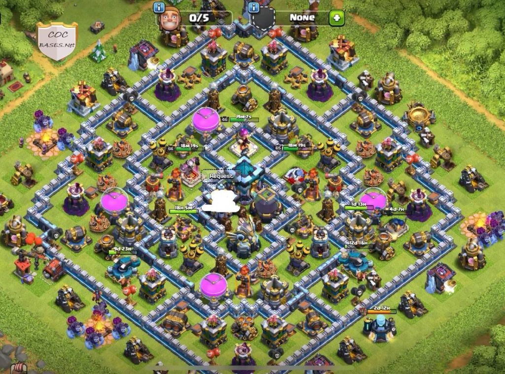coc town hall 13 hybrid layout design link download