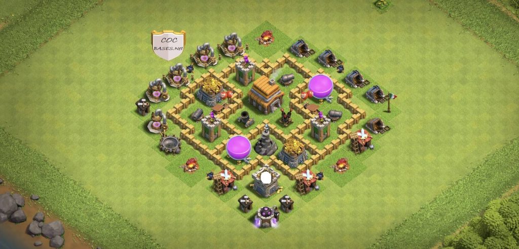 coc town hall 5 base