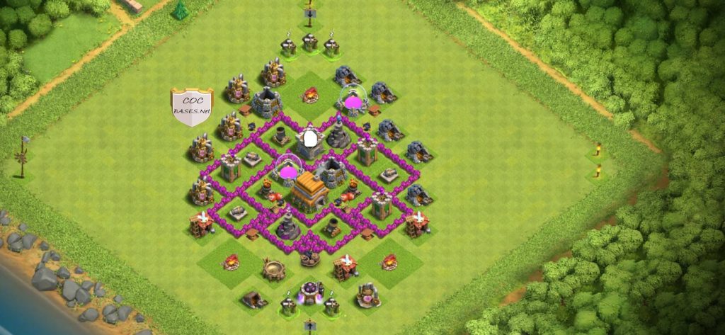 coc town hall 6 base