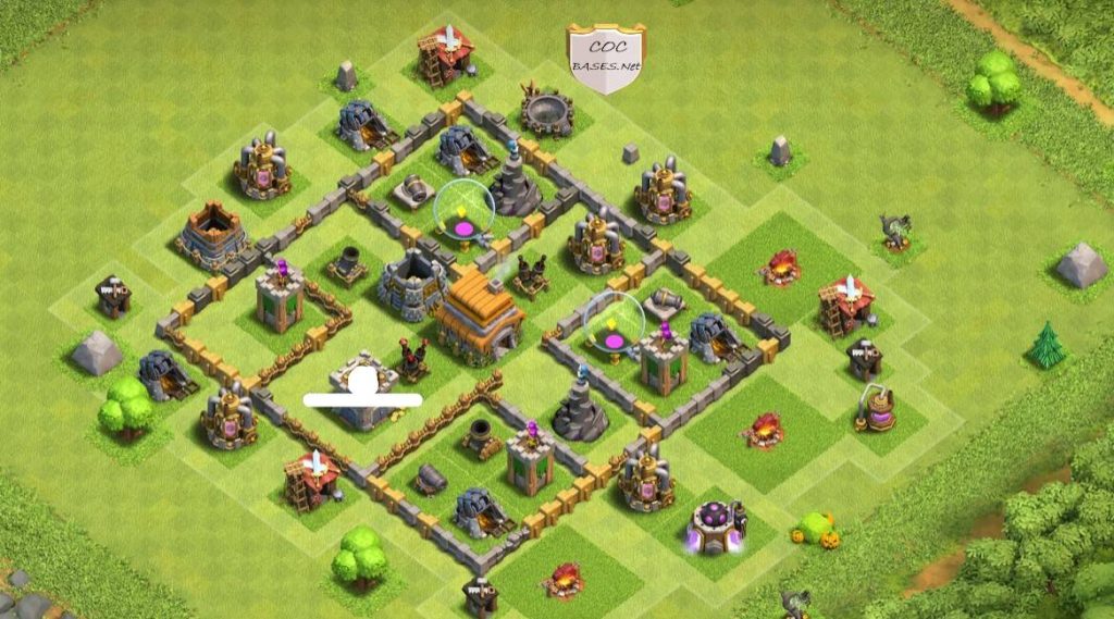 coc town hall 6 farming base