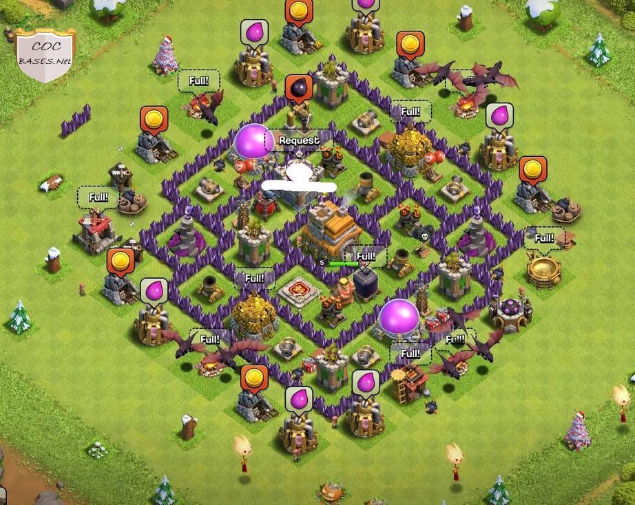 coc town hall 7 base