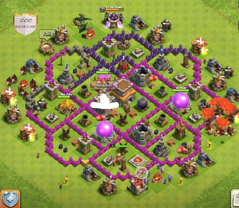 coc town hall 8 hybrid layout design link download