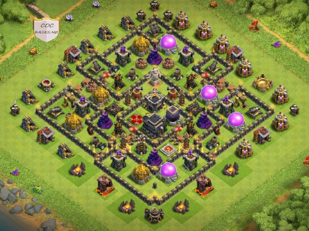 coc town hall 9 hybrid layout design link download