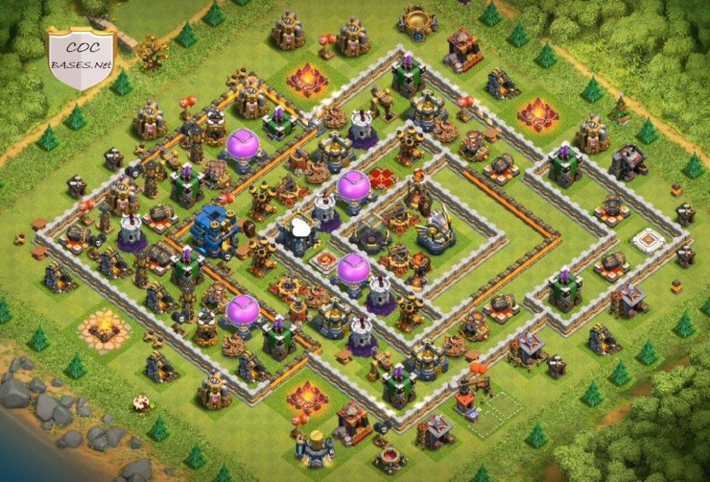 coc townhall 12 layout anti loot protection download