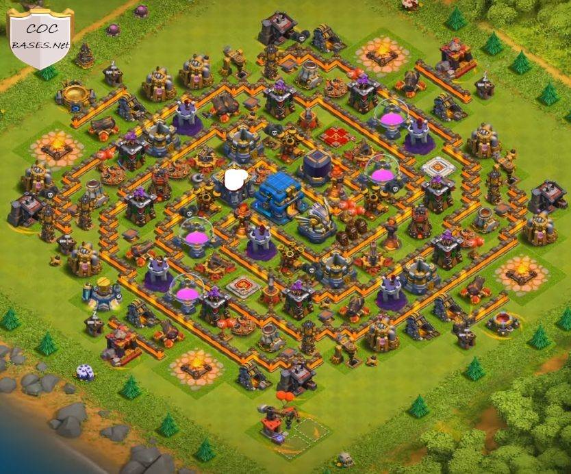 coc townhall 12 layout anti loot protection image download