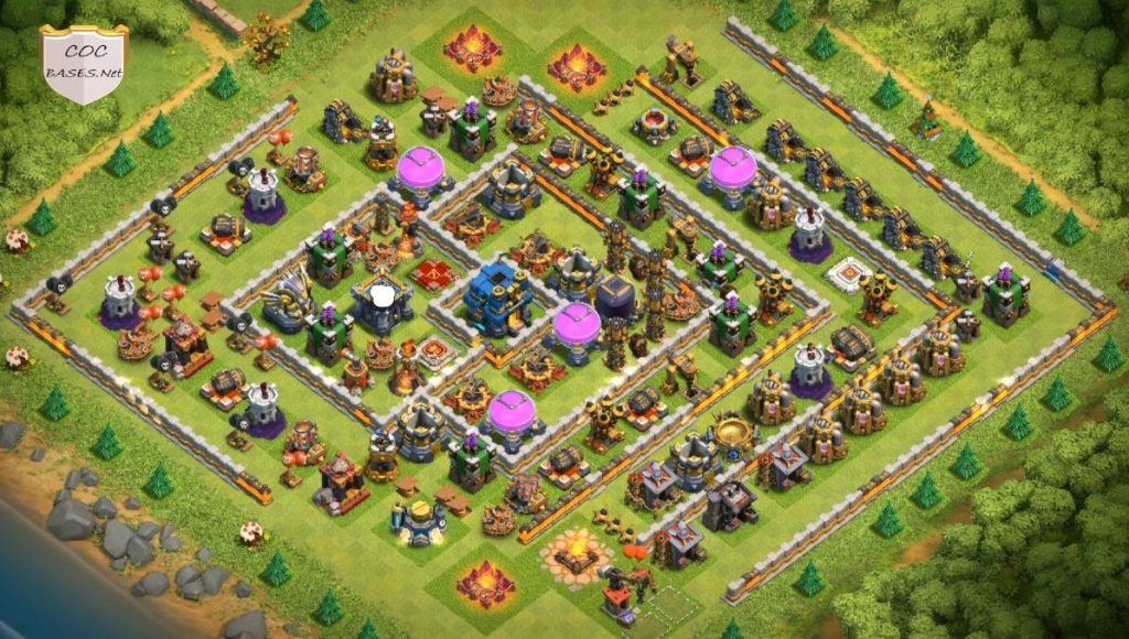 coc townhall 12 layout anti loot protection picture download