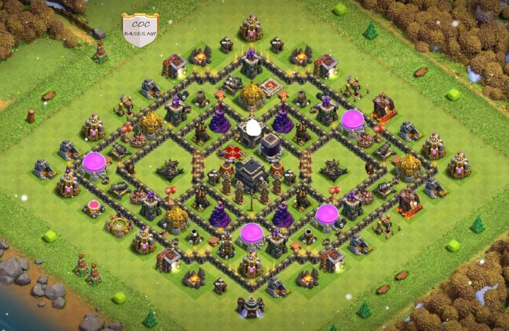 coc trophy Town Hall 9 Base Anti Everything