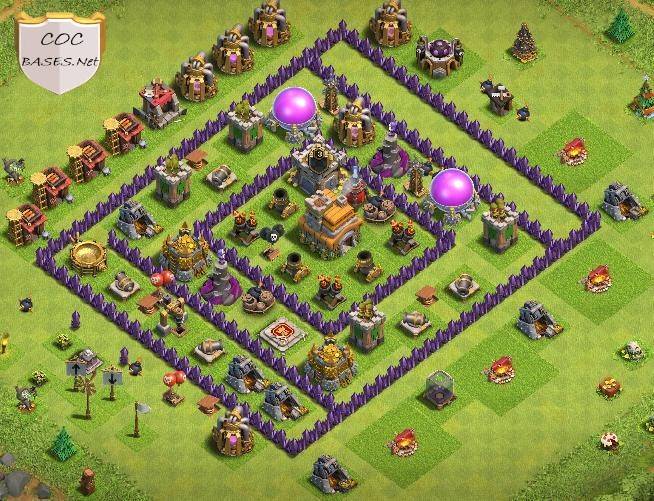 coc trophy layout copy link town hall 7