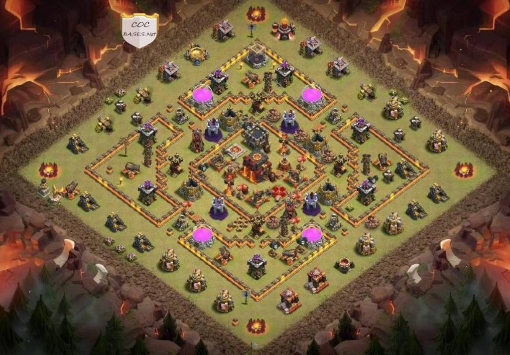 coc trophy push town hall 10 base clash of clans