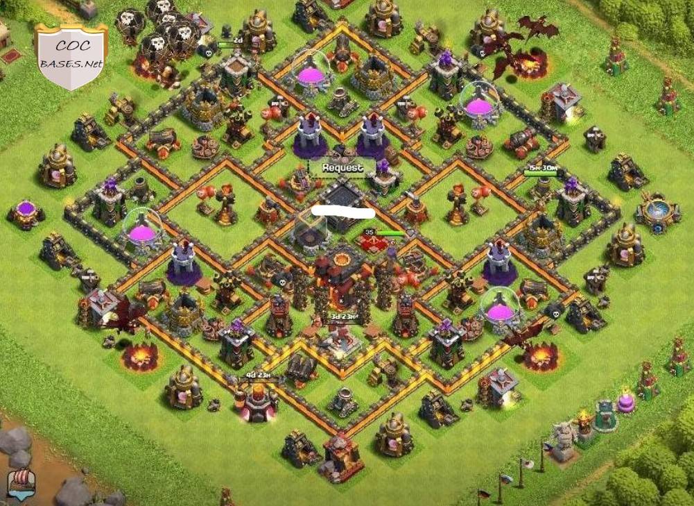 coc trophy push town hall 10 base copy link