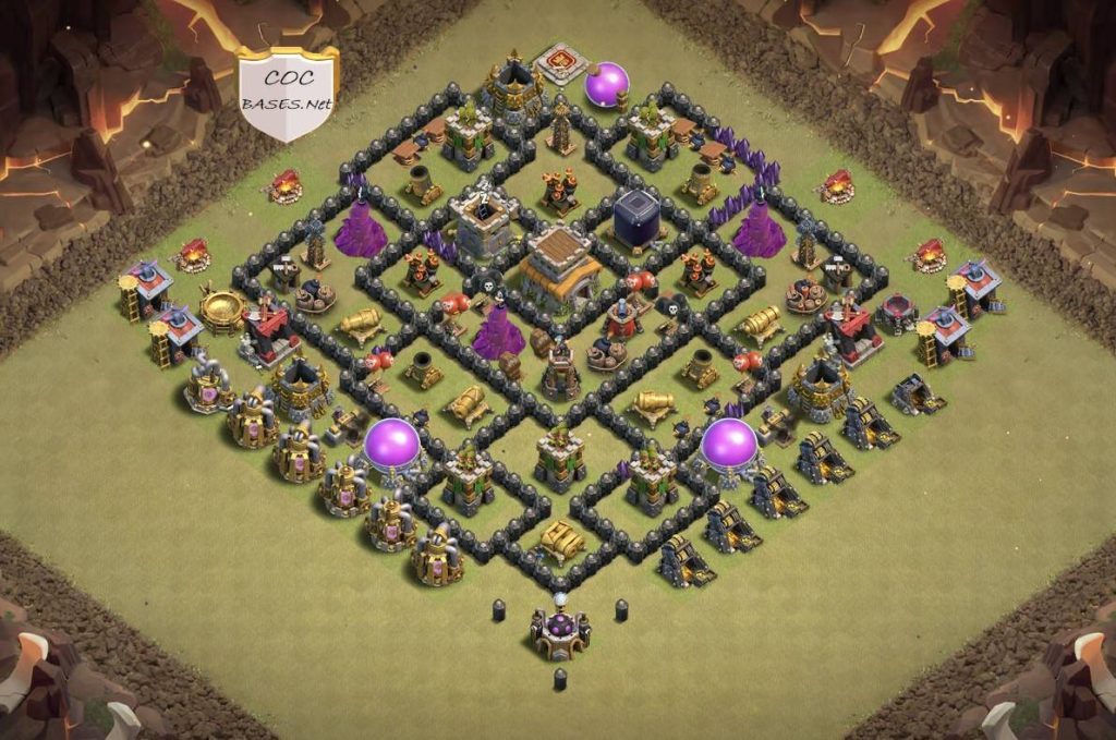 coc trophy pushing town hall 8 best base link