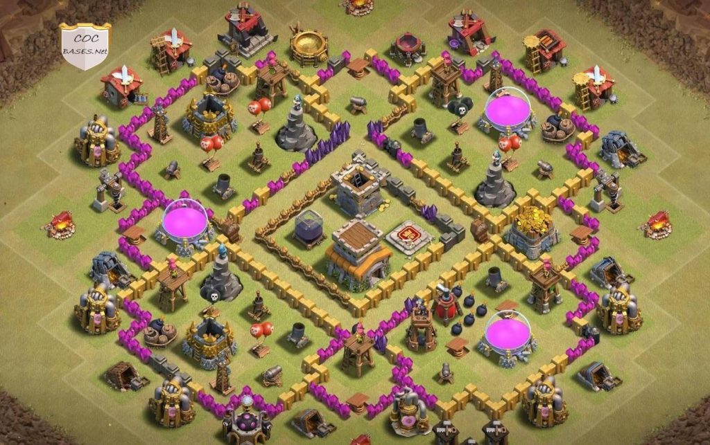 coc trophy pushing unbeatable th8 base link