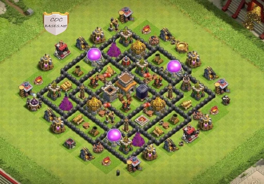 coc trophy pushing unbeatable th8 base with link