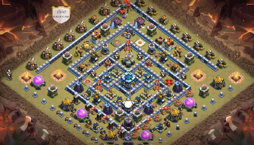 coc trophy th13 best base anti everything