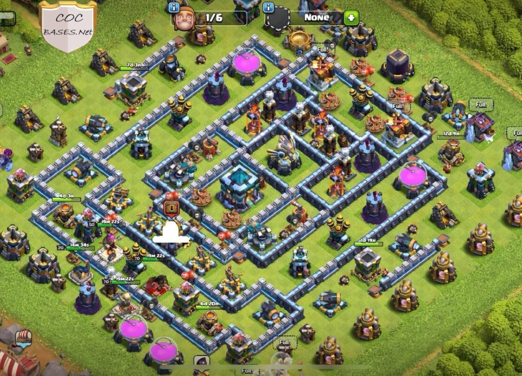 coc trophy th13 best base new