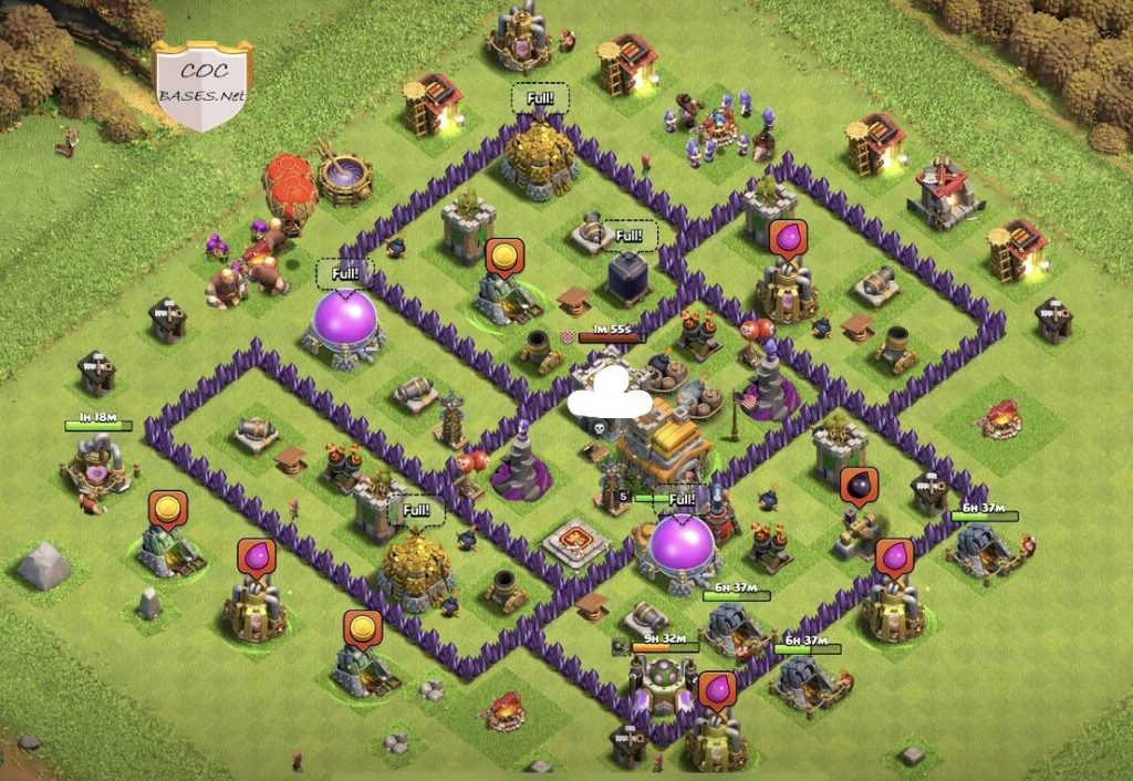 coc trophy town hall 7 base link