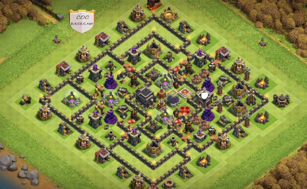 coc trophy town hall 9 layout with download link