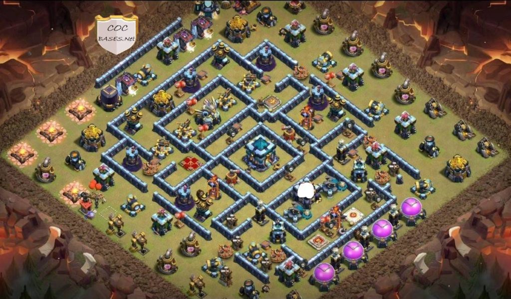 coc trophy unbeatable th13 base Anti troops