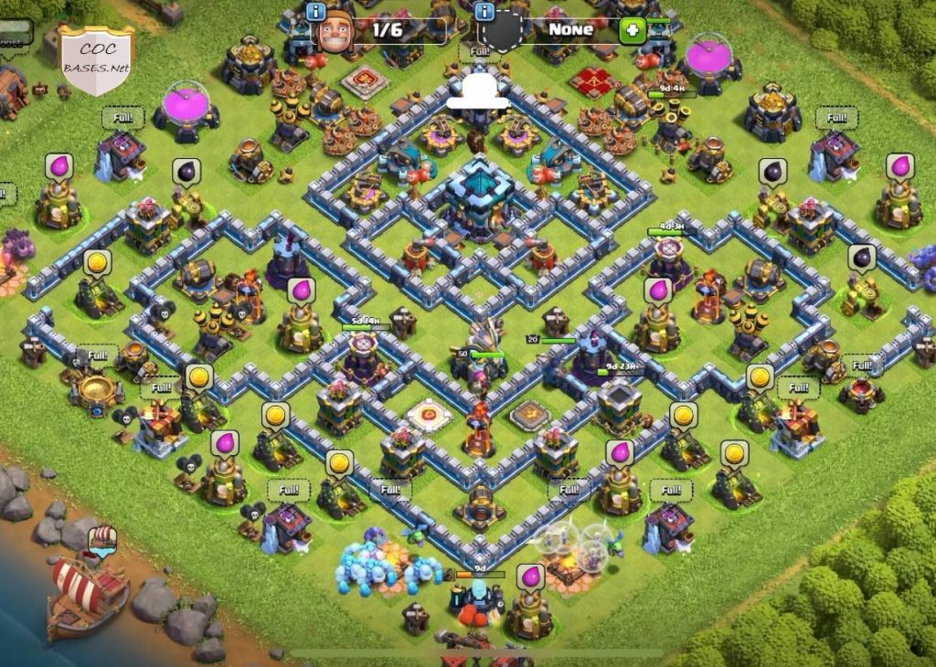 coc trophy undefeated th13 base anti lavaloon