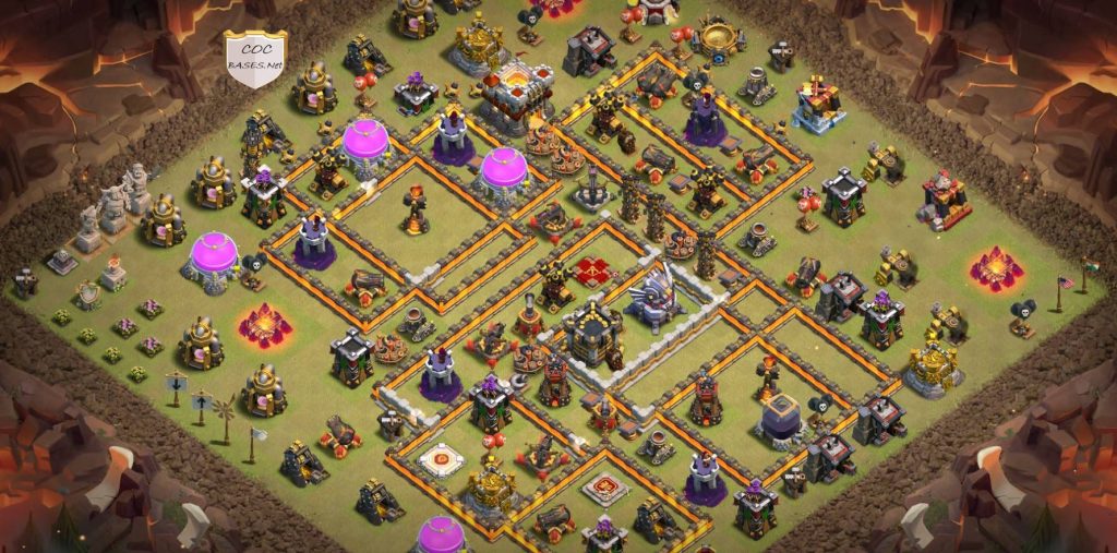 coc war town hall 11 base link