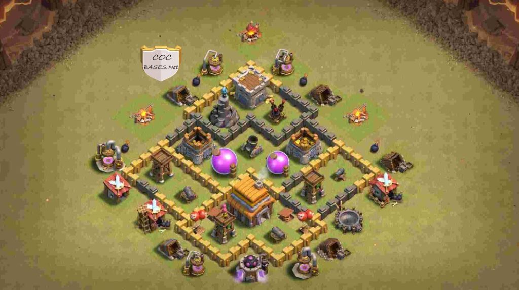 dark elixir farming layout link town hall 5