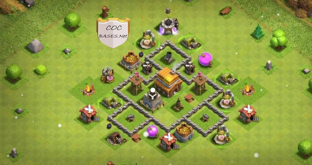 excellent layout for clan league th4