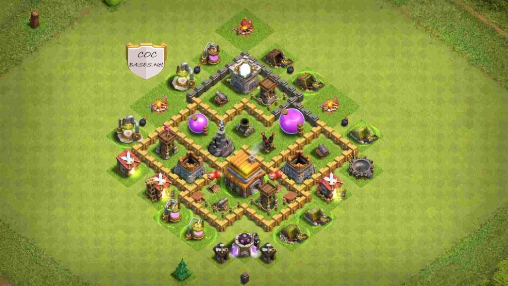 excellent town hall 5 trophy layout link