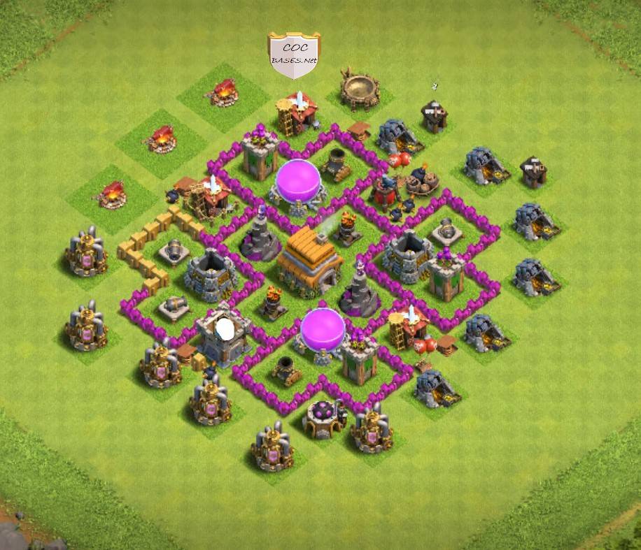 excellent town hall 6 hybrid layout link