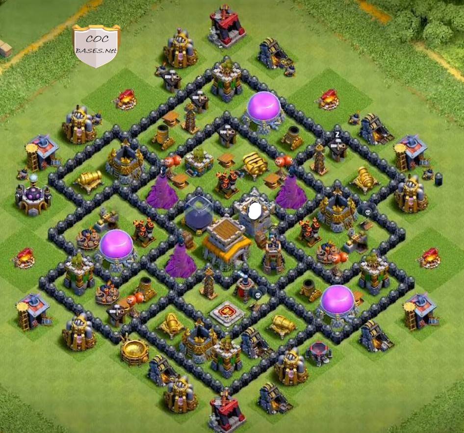 excellent town hall 8 hybrid layout link