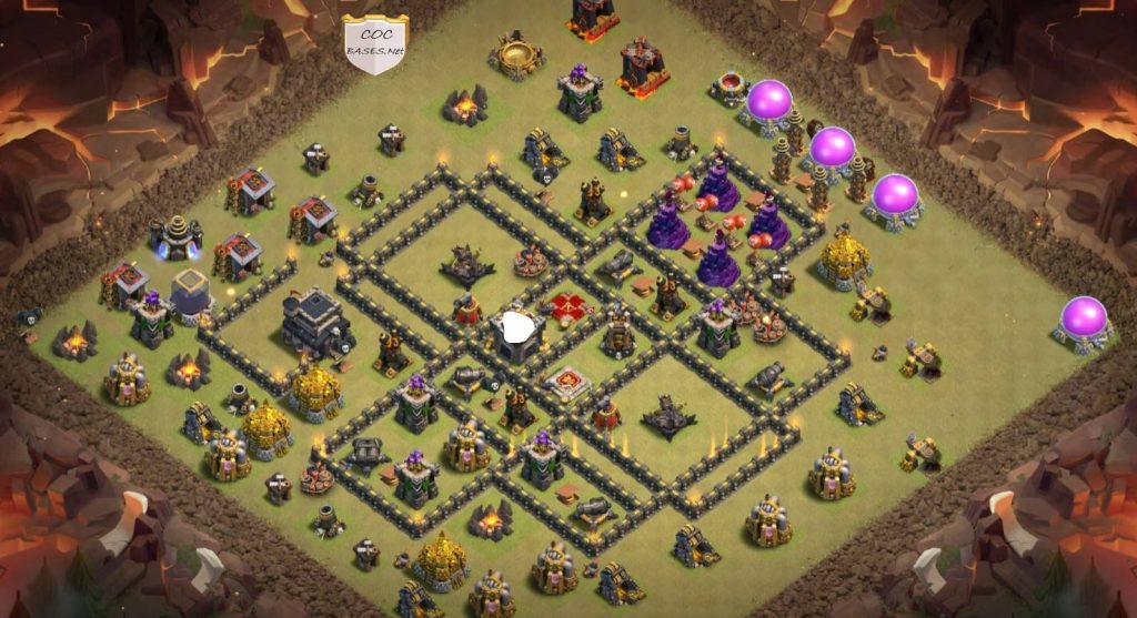 exceptional level 9 war layout link anti ground with pets