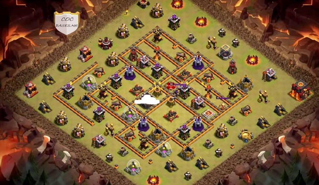 exceptional town hall 10 war base anti 2 star