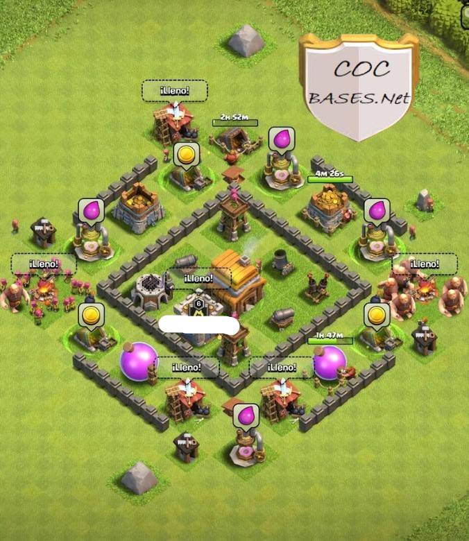 exceptional town hall 4 war base anti 2 star