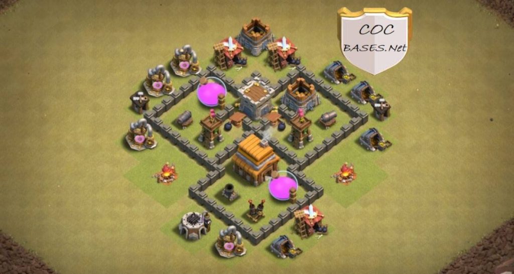 exceptional town hall 4 war layout link
