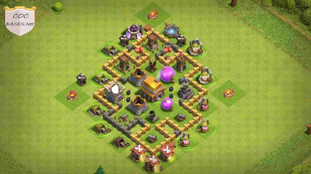 exceptional town hall 5 farming base anti 2 star