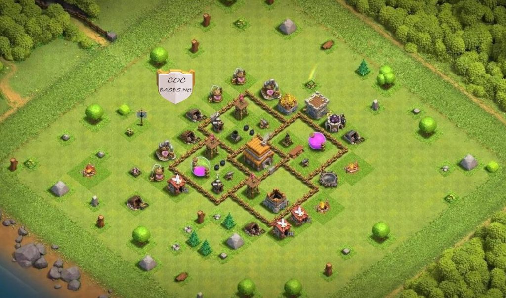 exceptional town hall 5 hybrid base anti 2 star