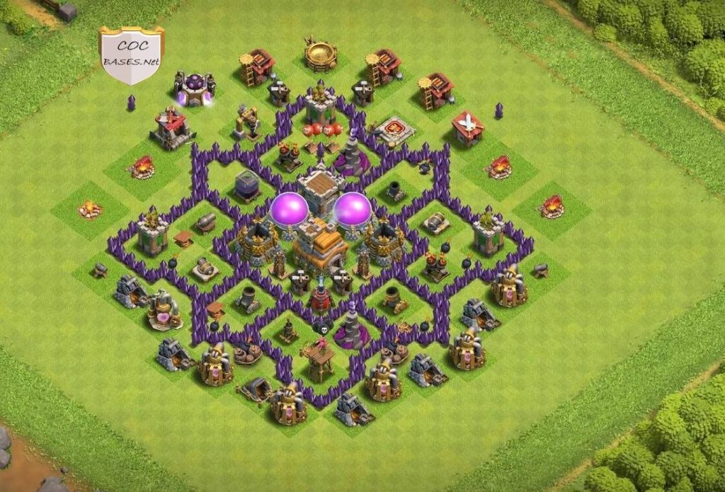 exceptional town hall 7 hybrid base anti 2 star