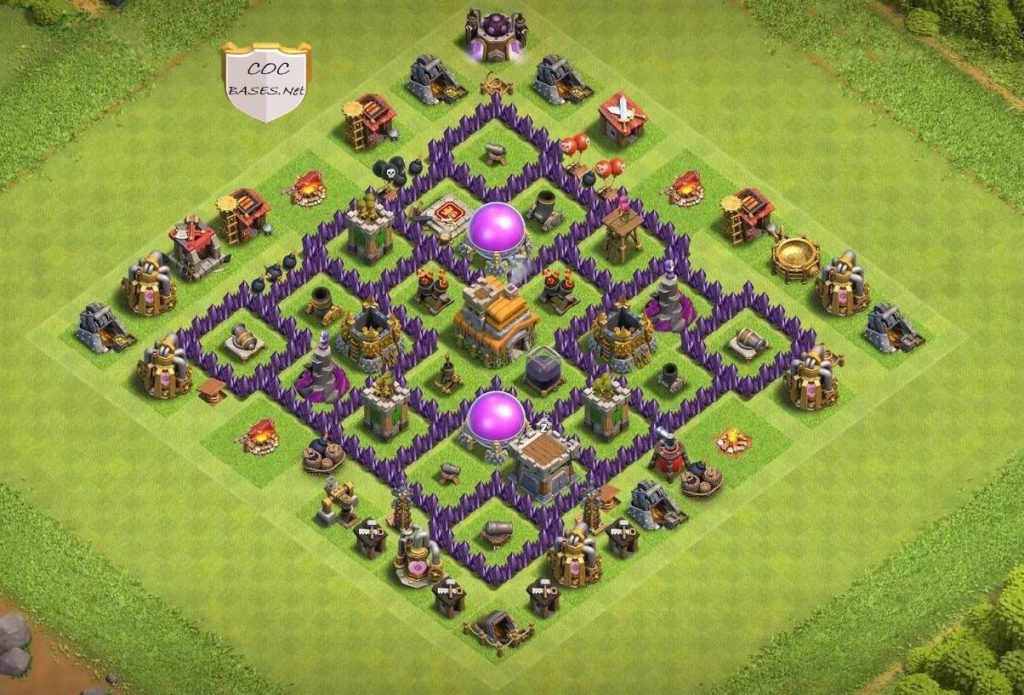 exceptional town hall 7 war base anti 2 star